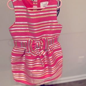 Hot pink holiday dress